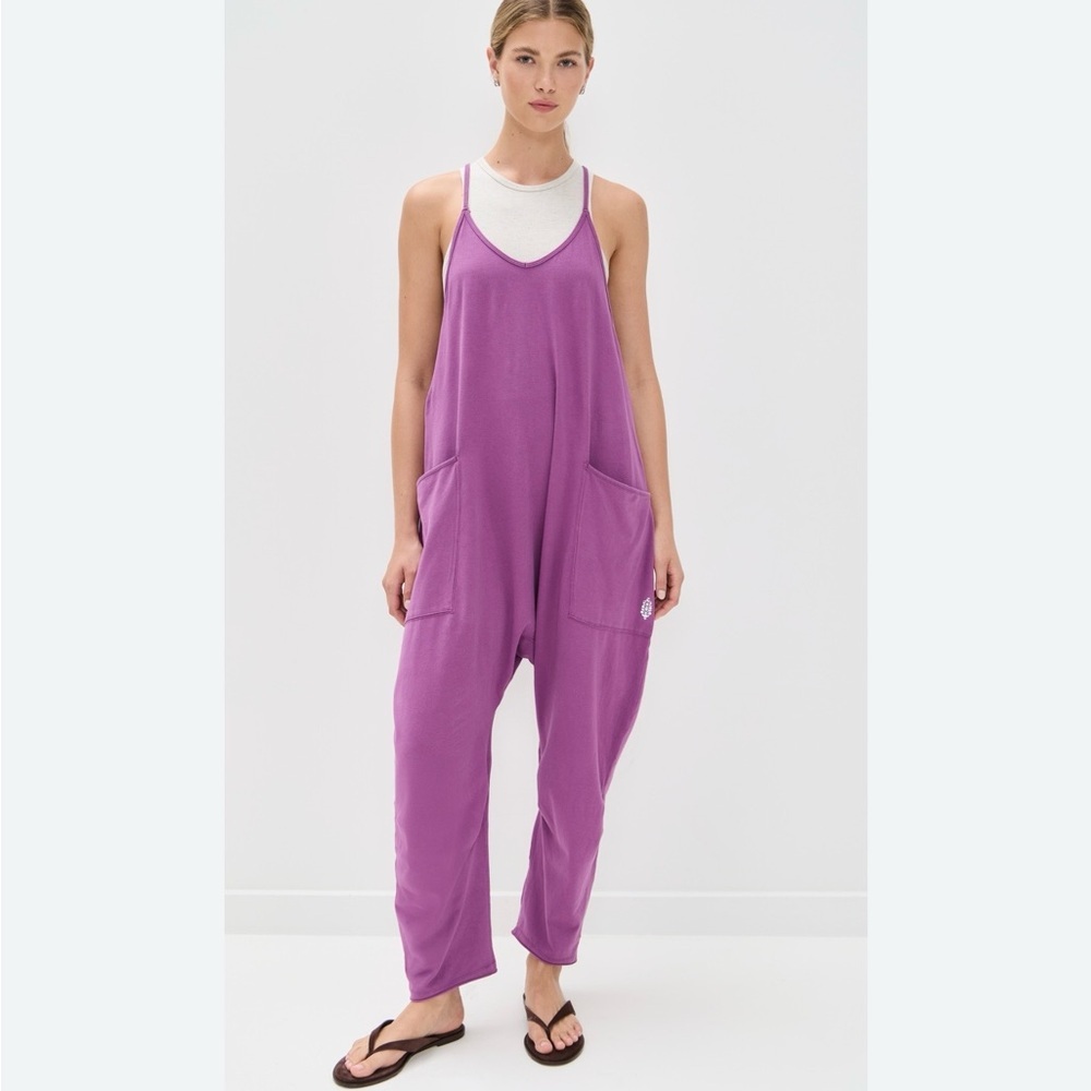 Free People Movement Hot Shot Onesie Purple Size Medium